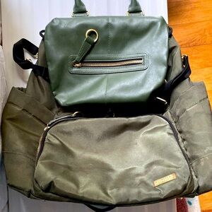 Skip Hop Green Backpack Diaper Bag